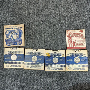 Vintage View Master Reels Lot Tarzan Tom Corbett Cisco Kid Magic Carpet
